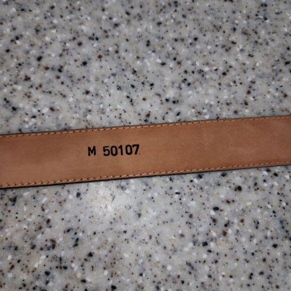 Brighton Brown Leather Belt with Silver Buckle Size M main image 4